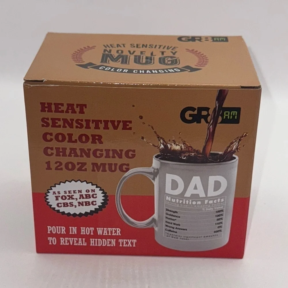 GR8AM Heat Sensitive Color Changing Mug for dad